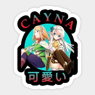 Cayna In The Land Of Leadale Sticker